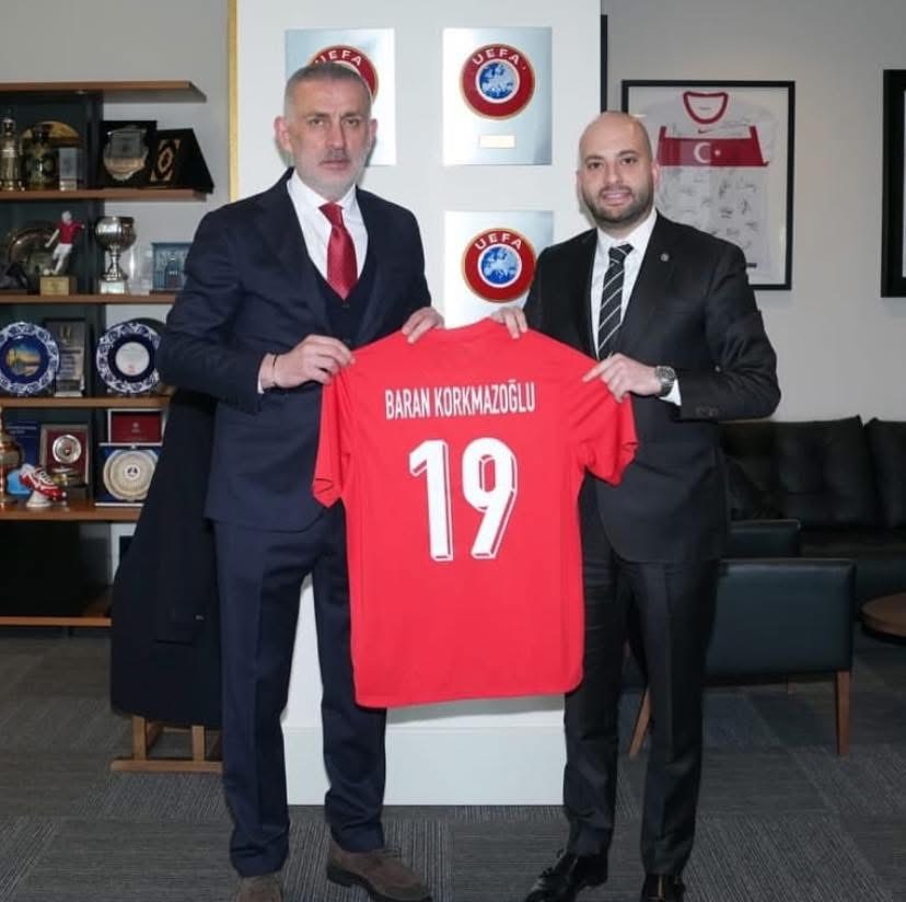 ARCA ÇORUM FK BAŞKANI BARAN KORKMAZOĞLU, TFF YÖNETİMİYLE RİVA’DA GÖRÜŞTÜ